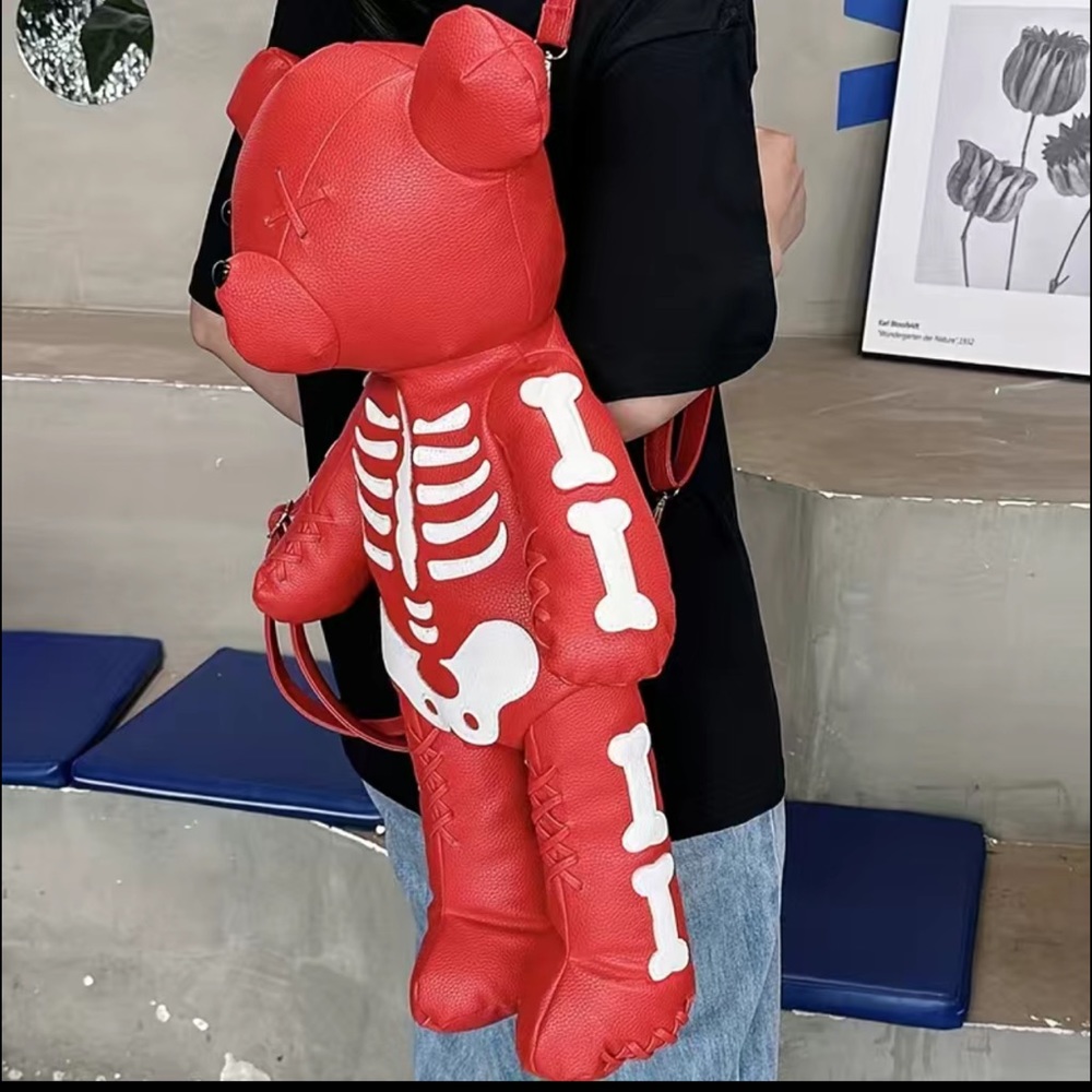Stuffed Skeleton Teddy Bear Backpack (2 Colors Av… - image 5
